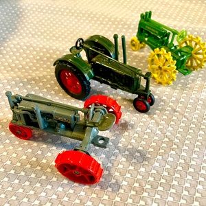 3 Vintage Tractor toys John Deer Fathers Day